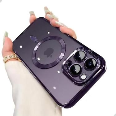 Imagem de Case Capa Para Iphone Series 13 14 15 Com Proteção De Câmera e Anel de