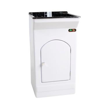 Imagem de Tanque de Lavar Roupa Fiberblu Paris 20 Litros Granitado Preto