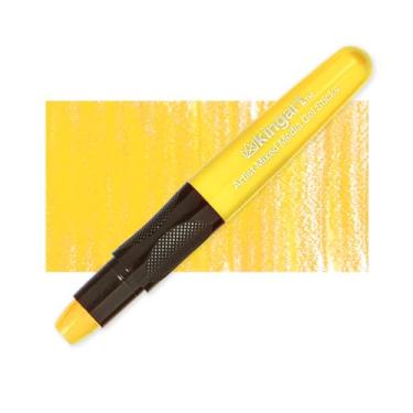 Imagem de KingArt Giz de cera de aquarela para artistas em bastão de gel, cor única, amarelo prímula