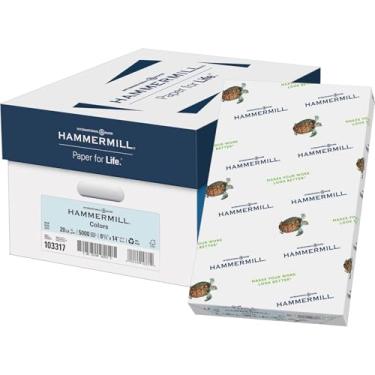 Imagem de Hammermill Papel colorido, papel para impressora azul de 9 kg, 21 x 35-1 resma (500 folhas) - Feito nos EUA, papel pastel, 103317R