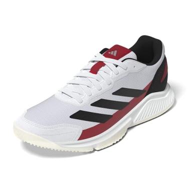 Imagem de adidas Tênis masculino Courtquick Padel, Branco/preto/vermelho lúcido, 45