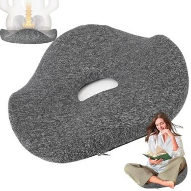 Imagem de Almofada Ortopedica Ergonomica Cadeira Lombar Alivia Dores Corpo Cocci