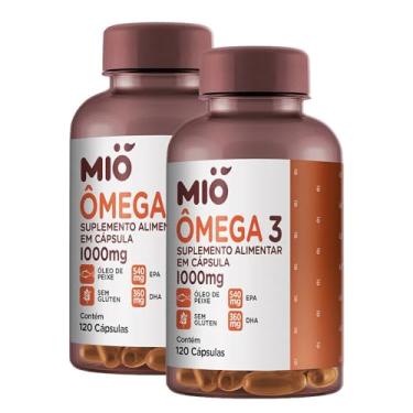 Imagem de Kit 2 Ômega 3 1000mg Mió 120 Cápsulas