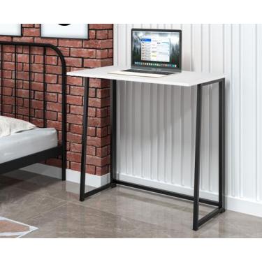 Imagem de Mesa de Notebook Escrivaninha Dobrável 80CM MDF e Aço Industrial Art -