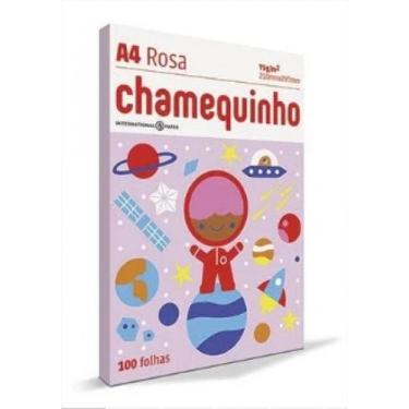 Imagem de Papel A4 Com 100Fls 75Gr Chamequinho Rosa - Chamex