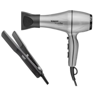 Imagem de KIT TAIFF - SECADOR DE CABELO PROFISSIONAL STYLE PRATA PRO 2000W 220V 