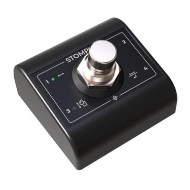 Imagem de STOMP Mini vira-páginas Bluetooth e controlador de aplicativo – Interruptor único ultracompacto com controle bidirecional, bateria recarregável USB-C de mais de 100 horas, pedal sem fio para músicos