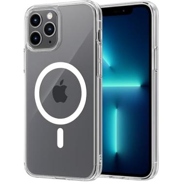 Imagem de [Capa Mag-safe para iPhone 11 Pro MAX] Capinha Clear Case Magnetica Premium com Proteção de Câmera Compatível com Mag-Safe Transparente Anti-Amarelamento e Resistente a Riscos e Anti Impacto