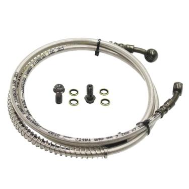 Imagem de Cabo de mangueira de linha de freio hidráulico de 1300 mm 51,18 polegadas M10 Parafusos Banjo Motocicleta Dirt ATV Quad Bike Buggy Go Kart