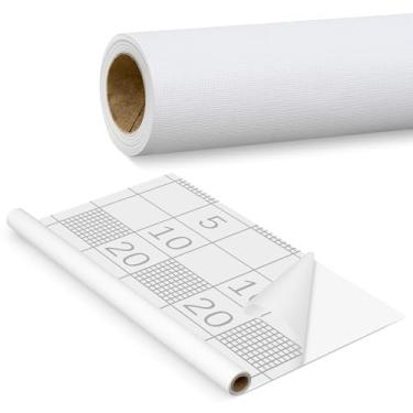 Imagem de Frienda Papel de parede branco de 15 m x 59,9 cm, papel de parede pré-colado para banheiro, teto, quarto, papel de contato removível