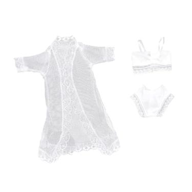 Imagem de Kokiya Pijama de boneca para boneca de 11,5'', roupa de banho, moda, roupa íntima, biquíni de verão, de dormir , Branco