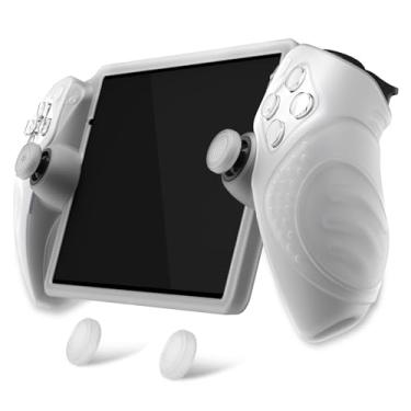 Imagem de PlayVital Design for PS Portal Cover, Guardian Edition Silicone Protective Case for PS Portal Remote Player with Thumb Grips - Shockproof, Anti-Slip Grip Accessories - Clear White