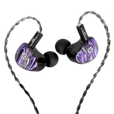 Imagem de Fones de ouvido KBEAR Alkaid KB03 intra-auriculares, fones de ouvido para jogos com fio 1DD 1BA 1BA 1 híbrido de condução óssea, dinâmico, revestido de berílio, cavidade de resina impressa em 3D para