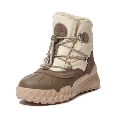 Imagem de Timberland Bota de neve feminina Moriah Range Mid Warm Lined impermeável, Tecido natural, 34