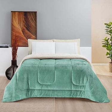 Imagem de Cobertor edredom grosso macio lã de ovelha sherpa coberdrom SOLTEIRO QUEEN e KING (Alecrim, Solteiro)