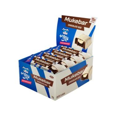 Imagem de Barra de Proteína do Leite +Mu Performance Mukebar - Chocolate Duo 60g
