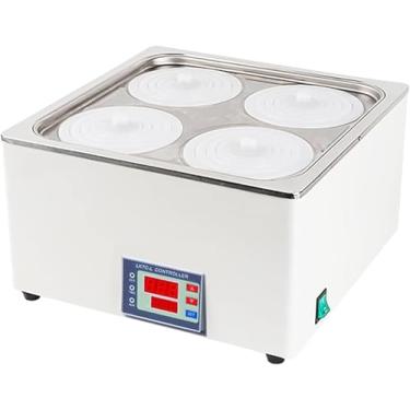 Imagem de Banho-maria Termostático Digital Para Laboratório 1200w Aquecedor Elétrico De Banho-maria 6 Potes Banho-maria Termostático De Aquecimento Científico Com Função De Deslig, 4 pots