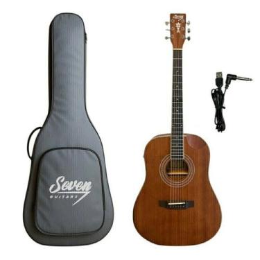 Imagem de Violão Eletroacústico Seven SVE-70 MH Mahogany C/Bag - Seven Guitars