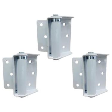 Imagem de Kit Dobradiça Para Porta Corta Fogo Branca Com 3 Unidades - DISAFE