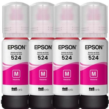 Imagem de Kit Tinta Original L15150 L15160 L6490 T524 - Kit 04 Magenta