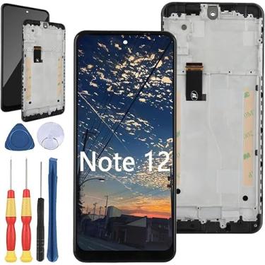 Imagem de Yuxyiony Nova tela de substituição para tela LCD HOTWAV Note 12 e acessórios de ferramentas de substituição.