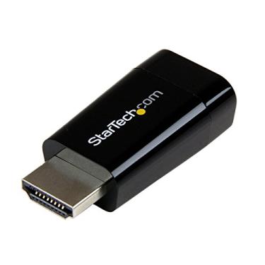 Imagem de StarTech. Conversor adaptador compacto HDMI para VGA – Conversor de laptop HDMI sem energia para monitor VGA/caixa conversor de projetor – 1920x1200 (HD2VGAMICRO)