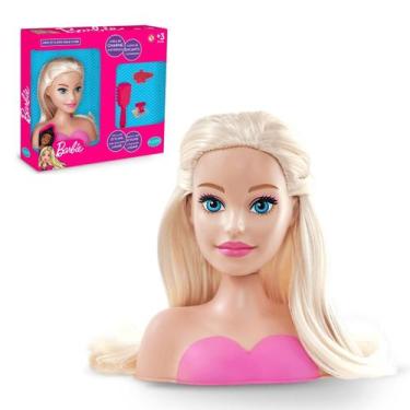 Imagem de Boneca Mini Styling Head Core Barbie Pupee com Acessórios Escova Presi