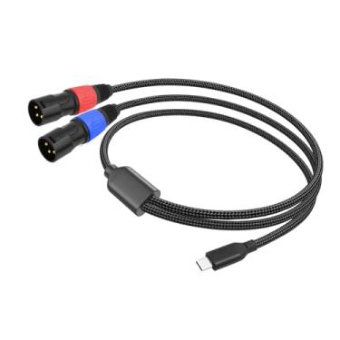 Imagem de Generic Tipo C para dobrar XLR Cabo macho auxiliar Auxiliar Fio de cordão para TV Equipamento de áudio Profissional Teatro Home Theatre, 2 Milhões