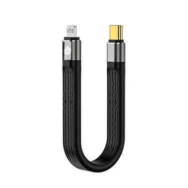 Imagem de Cabo USB 3.1 curto de 5 polegadas FPC USB 2ª geração USB-A para SSD externo, MacBook Pro/Air, iPad Pro, iPhone 15, Plus, Pro, Pro Max, Nintendo Switch, Power Bank (USB3.1 tipo C para iluminação,