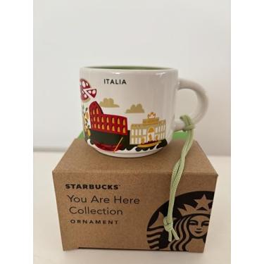 Imagem de Caneca de enfeite de café Starbucks Italy 'You Are Here' YAH Espresso Shot 57 ml