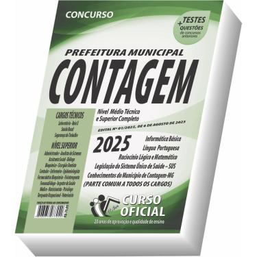 Imagem de Apostila Contagem Mg Médio Técnico E Superior - Parte Comum