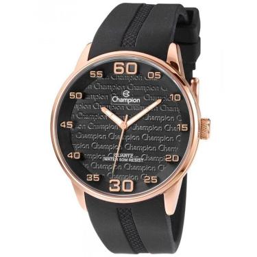 Imagem de Relógio CHAMPION masculino analógico preto rosê CH30206P
