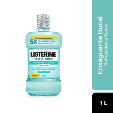Imagem de Enxaguante Bucal Listerine Cool Mint Refrescância Suave Sem Álcool 1L