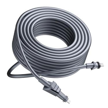 Imagem de Cabo Satélite Retangular de 100 Pés de Comprimento, Conexão Estável, Alto Desempenho para Sistemas Planos, Compatível Com Vários Roteadores