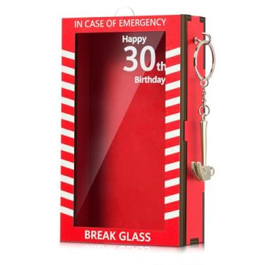 Imagem de Chunful 1 caixa de emergência engraçada com martelo - presente de aniversário para mulheres e homens, caixa de emergência, presente personalizado, decoração de mesa engraçada (aniversário de 30 anos)