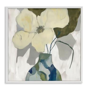 Imagem de Stupell Industries Boho Modern Petals White Framed Giclee Art Design por Elara Yasna, 12 x 12