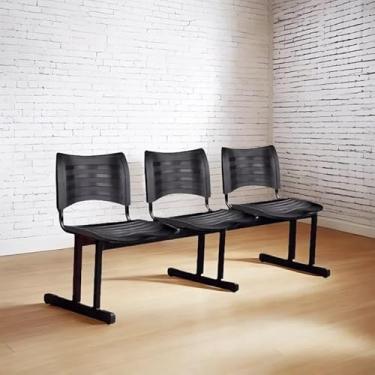 Imagem de Cadeira Para Escritório 3 Lugares Salas Espera Recepção