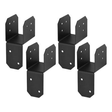 Imagem de BLWOTMOR Conector de 4 Peças para Poste a, Placa de Reparo, Suporte de Reparo para Estruturas de Madeira, 3.8 Cm