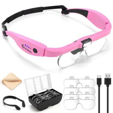 Imagem de Lupa GUOUBUO com luz 1.5X-5.0X recarregável