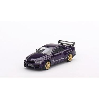 Imagem de True Scale Miniatures Model Car Compatible with Nissan Skyline GT-R (R34) Tommykaira R-z Midnight Purple 1/64 Diecast Model Car MGT00616