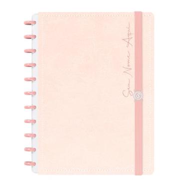 Imagem de Caderno de Disco Inteligente Personalizado Iscool G Solid Touch Couro Rosa