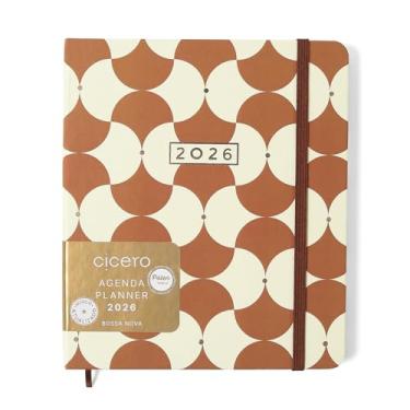 Imagem de AGENDA PLANNER CICEROS 2026 BOSSA NOVA SEMANAL PLANEJAMENTO 17X19,5 BOEMIA CARAMELO