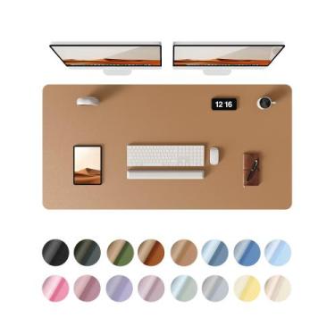 Imagem de Almofada de mesa Ysagi Protetor de couro impermeável 120x60cm cáqui