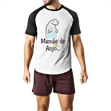 Imagem de Camiseta Raglan Dia das maes Flork Mamae de anjo - Alearts, G