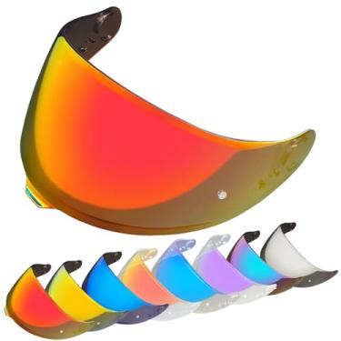 Imagem de YMTSGEQ Substituição de viseira de capacete GT-Air 3. Proteção UV para capacete CNS-1C compatível com GT-Air 3 (Revo Deep Red)