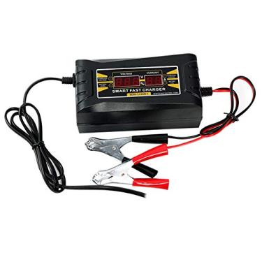 Imagem de Arinda Carregador de bateria de chumbo-ácido com tela dupla 12V 10A Auto Fast Smart para carro e motocicleta 1210D