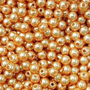 Imagem de PÉROLA DE ABS LISA Nº 06 20G PEROLA 6 MM - LADEIRA BIJUTERIAS, LARANJA