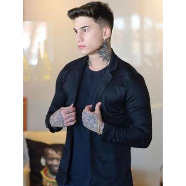 Imagem de Blazer Masculino Slim Esporte Fino Elastano Premium  - DRAGONFLY / DEB