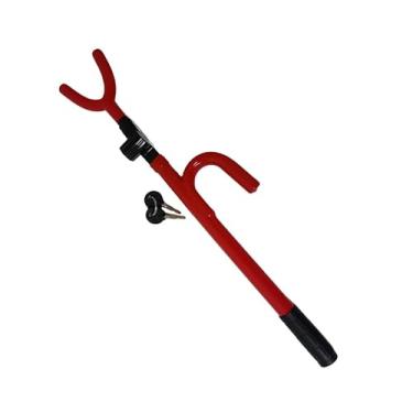 Imagem de Trava de Volante Automotiva Universal Ajustável Antifurto Carro SUV Caminhonete Bloqueador de Direção em Aço Premium Anti Roubo