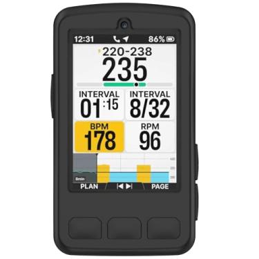 Imagem de MOTONG Capa compatível com Wahoo Elemnt Roam V3 - Capa protetora de silicone compatível com Wahoo Elemnt Roam V3/3 (preto)
